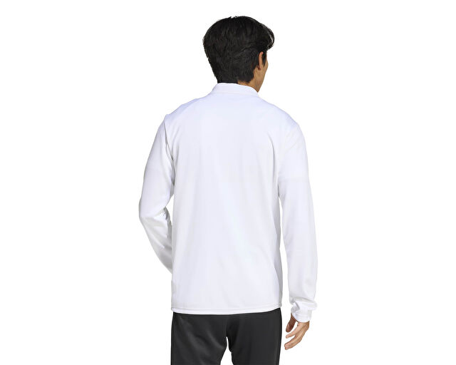 Adidas Ent26 Tk Jkt Erkek Futbol Kamp Fermuarlı Sweatshirt JZ6591 Beyaz görsel 2