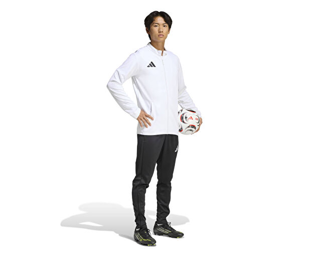 Adidas Ent26 Tk Jkt Erkek Futbol Kamp Fermuarlı Sweatshirt JZ6591 Beyaz görsel 6