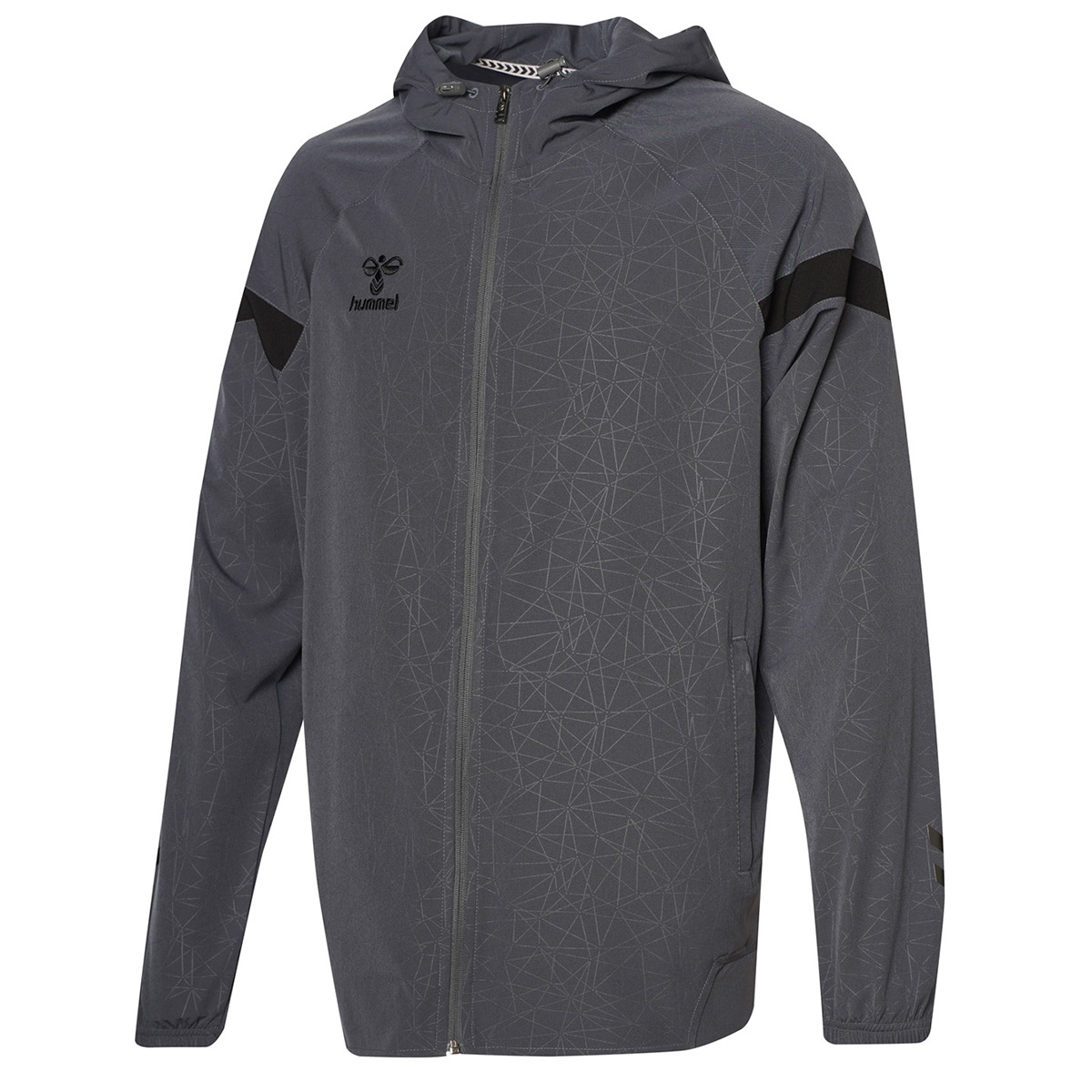 Hummel Flex Siyah Kapüşonlu Erkek Fermuarlı Sweatshirt Hırka