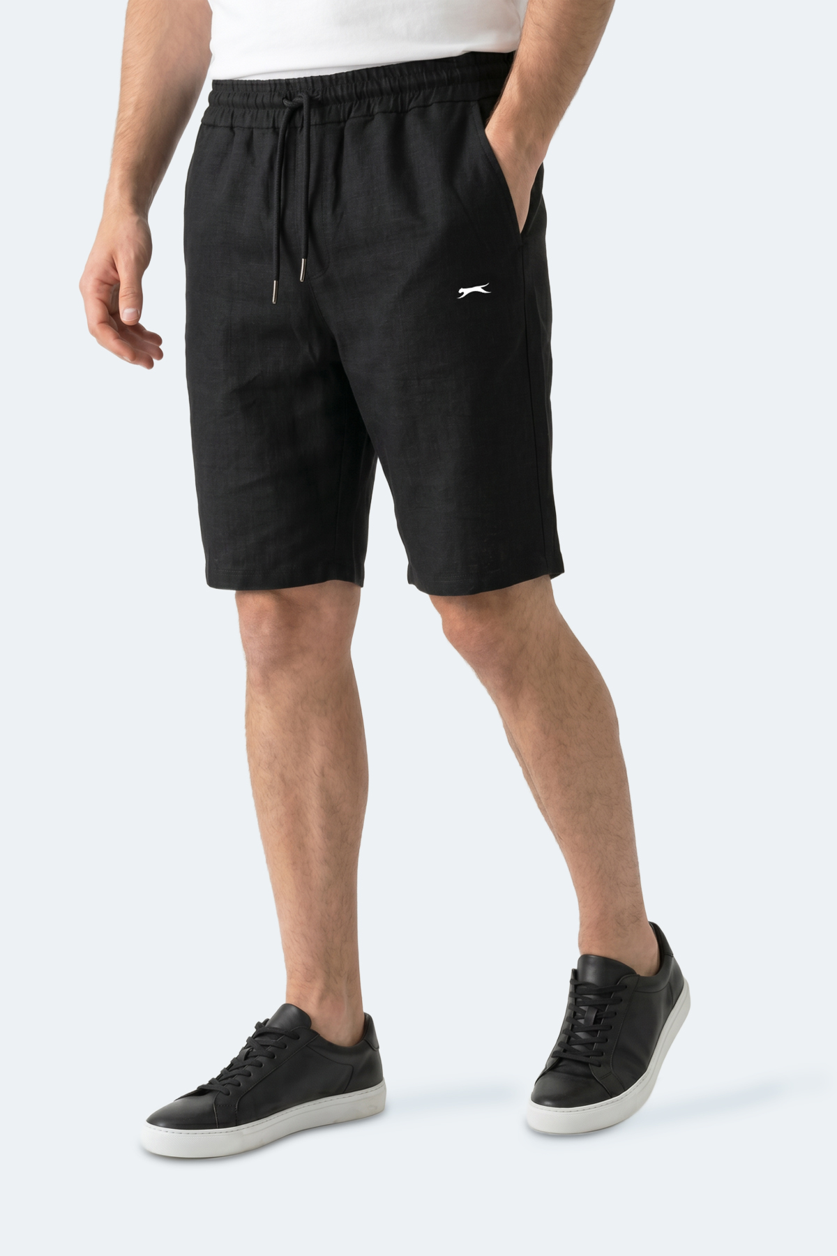 SLAZENGER KASEY Erkek Pamuklu Siyah Şort