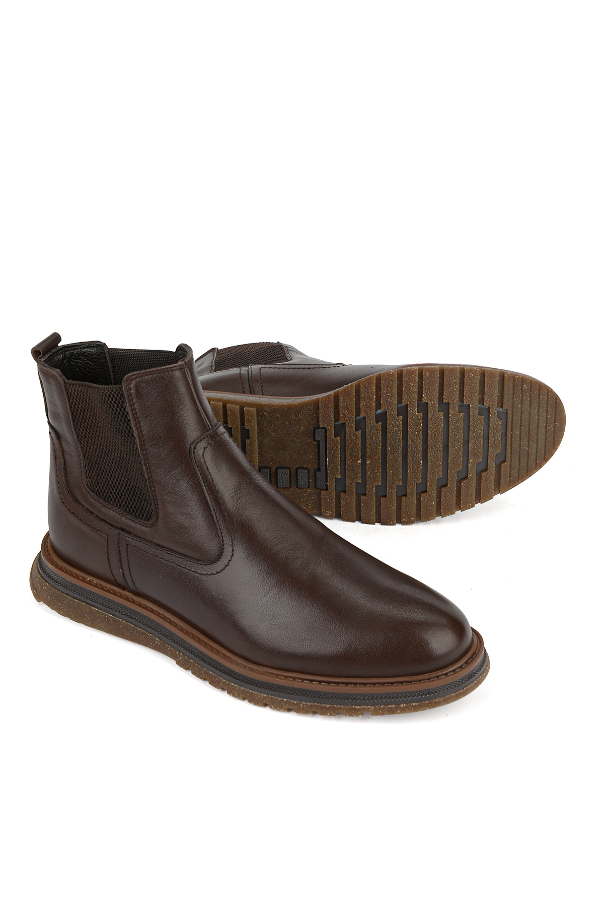 Ziya Ayakkabı Erkek Hakiki Deri Boots 1631002Z3145 Kahve görsel 2