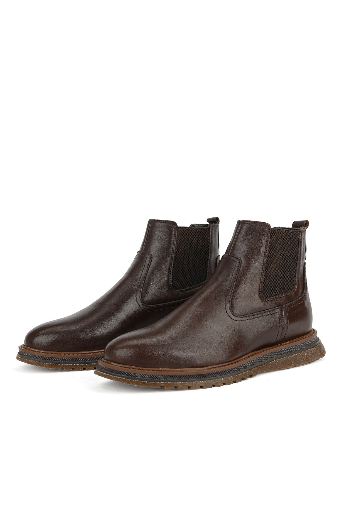 Ziya Ayakkabı Erkek Hakiki Deri Boots 1631002Z3145 Kahve görsel 3