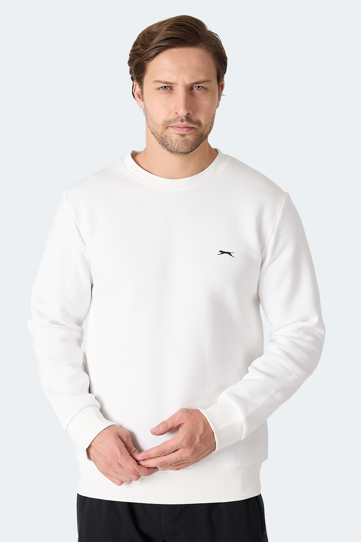 SLAZENGER MEGAR I Erkek Ekru Sweatshirt