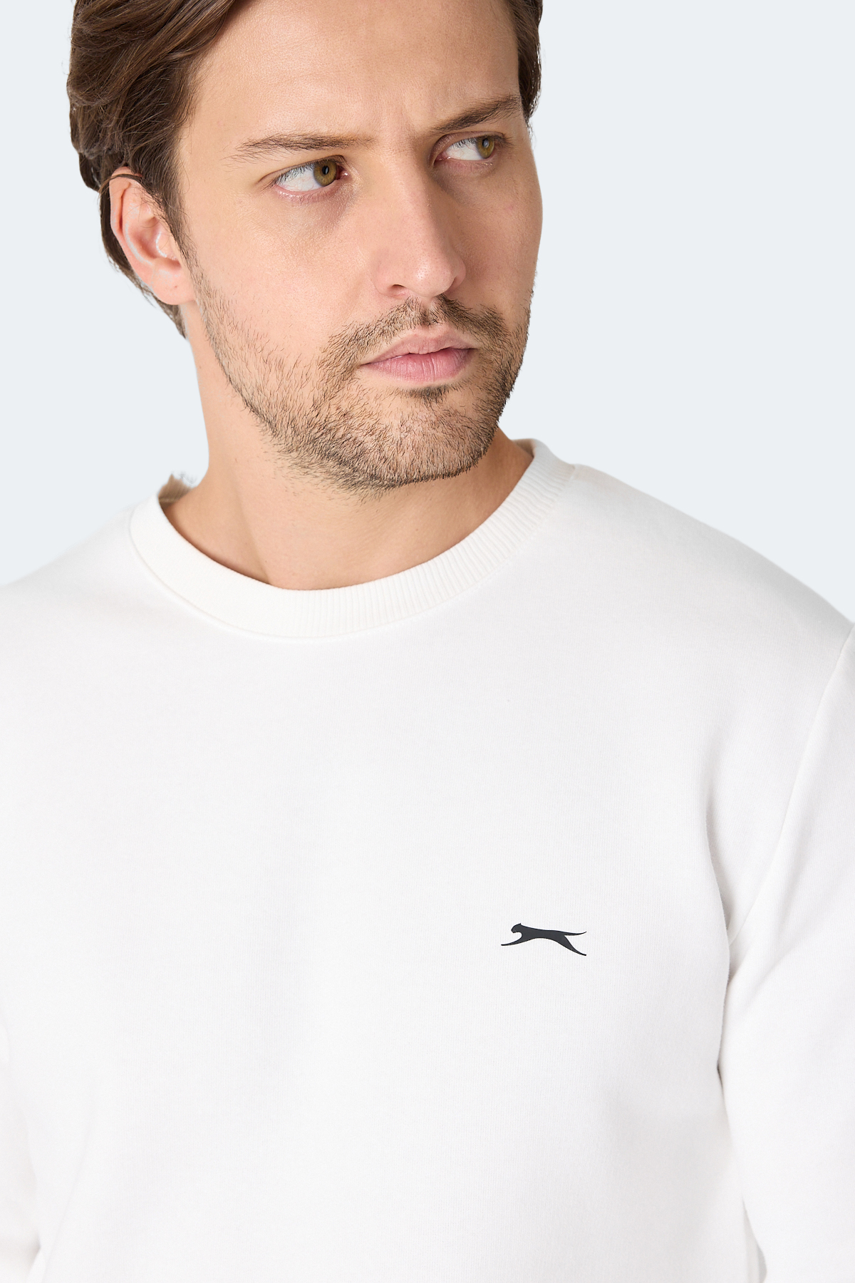 SLAZENGER MEGAR I Erkek Ekru Sweatshirt görsel 2