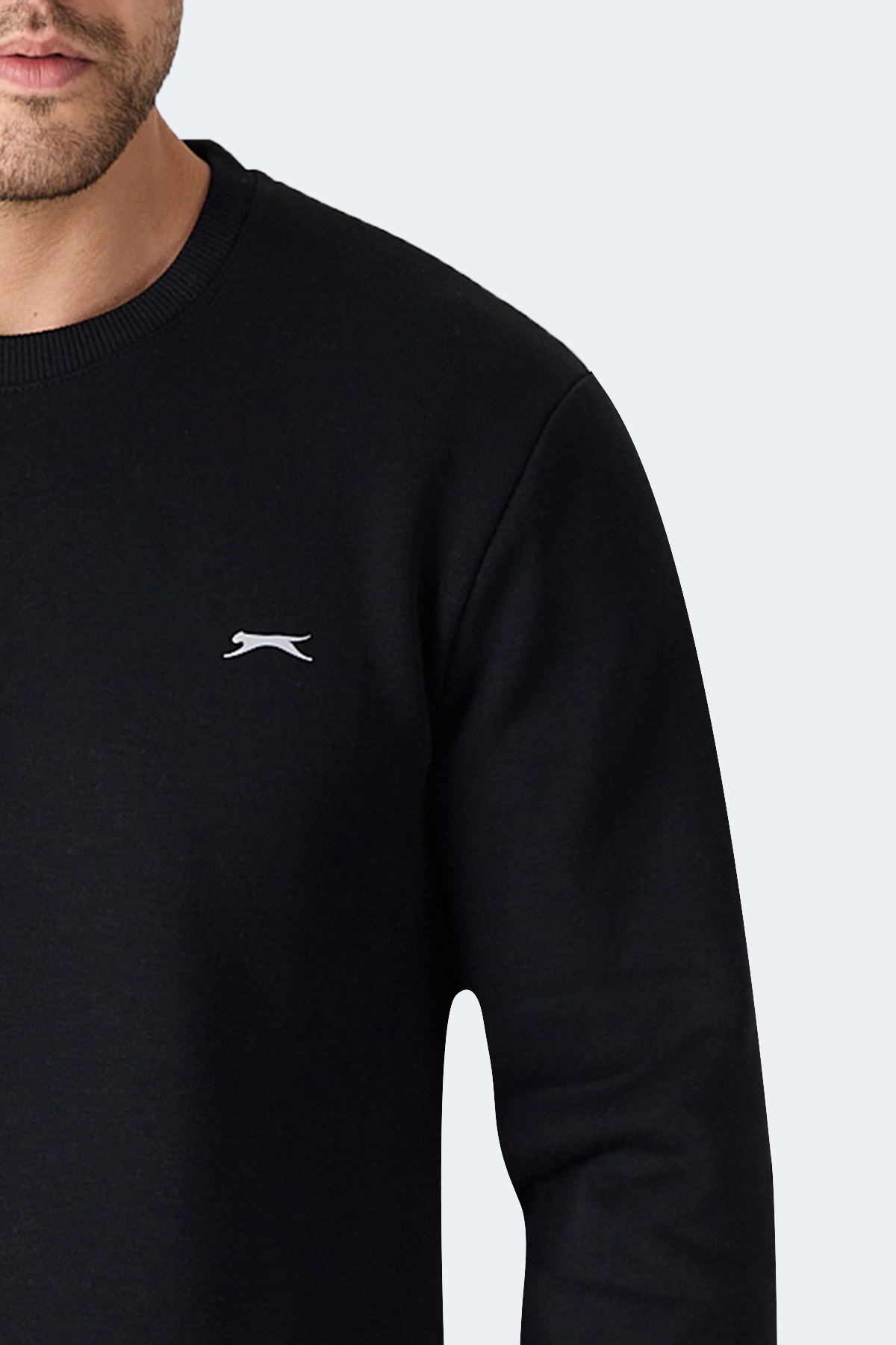 SLAZENGER MEGAR I Erkek Siyah Sweatshirt görsel 2