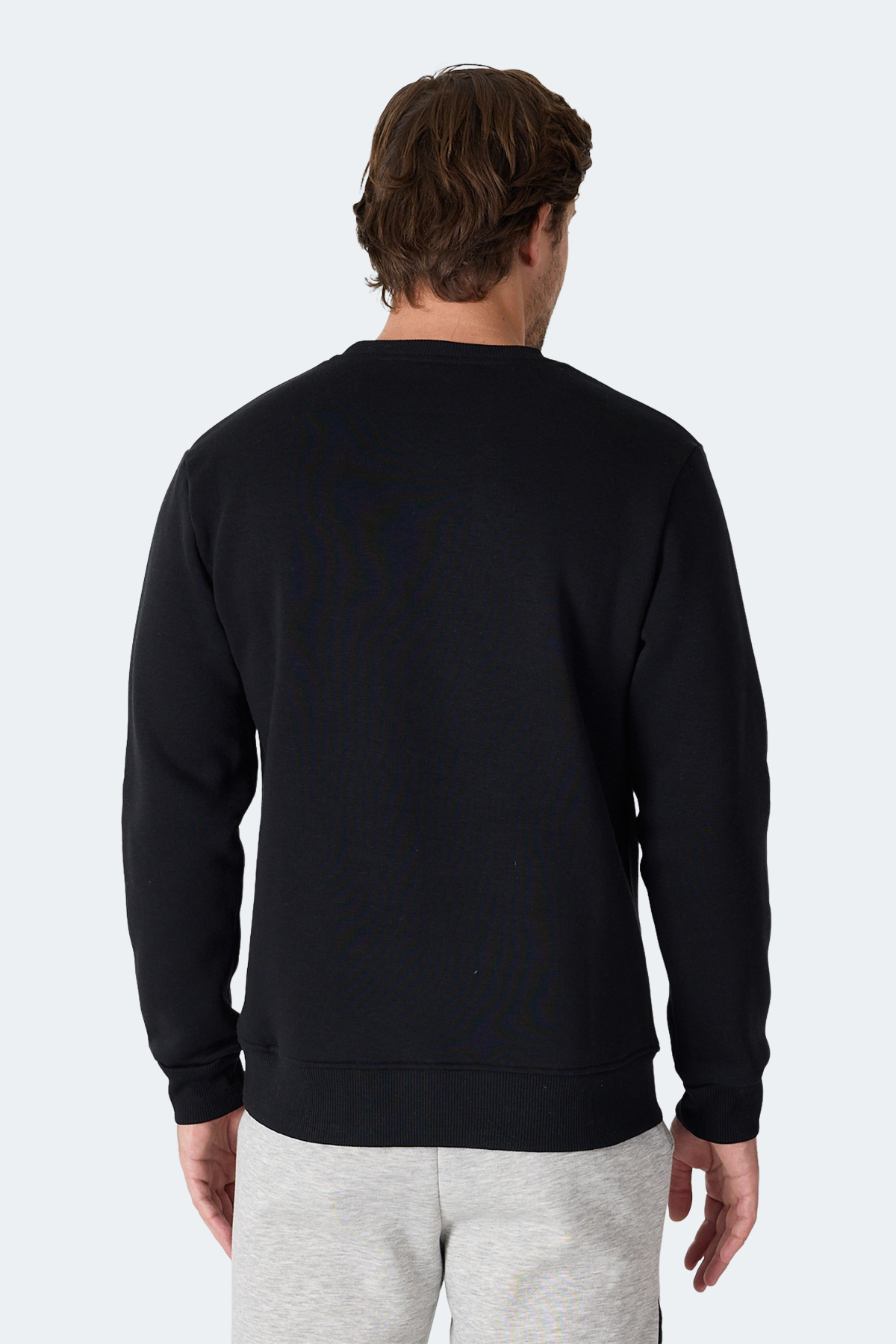 SLAZENGER MEGAR I Erkek Siyah Sweatshirt görsel 6
