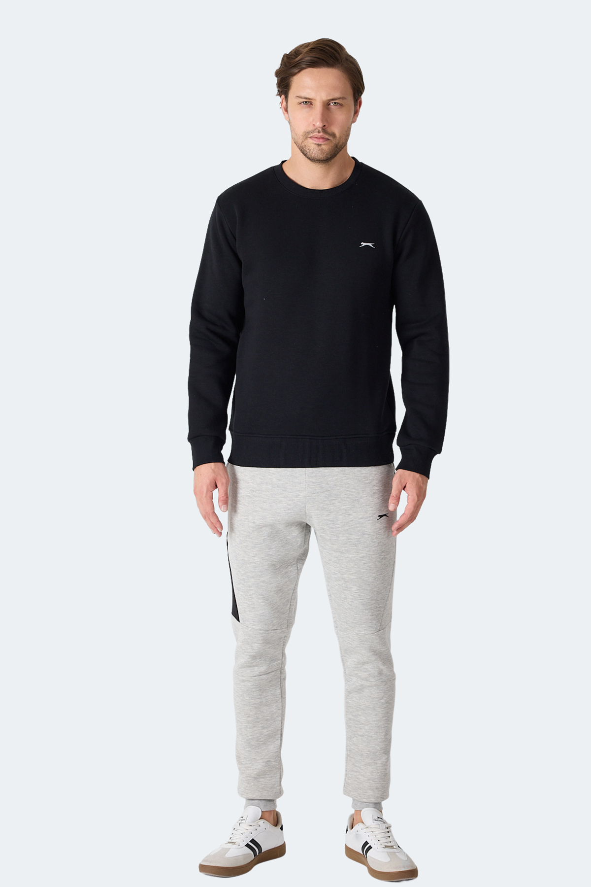 SLAZENGER MEGAR I Erkek Siyah Sweatshirt görsel 7