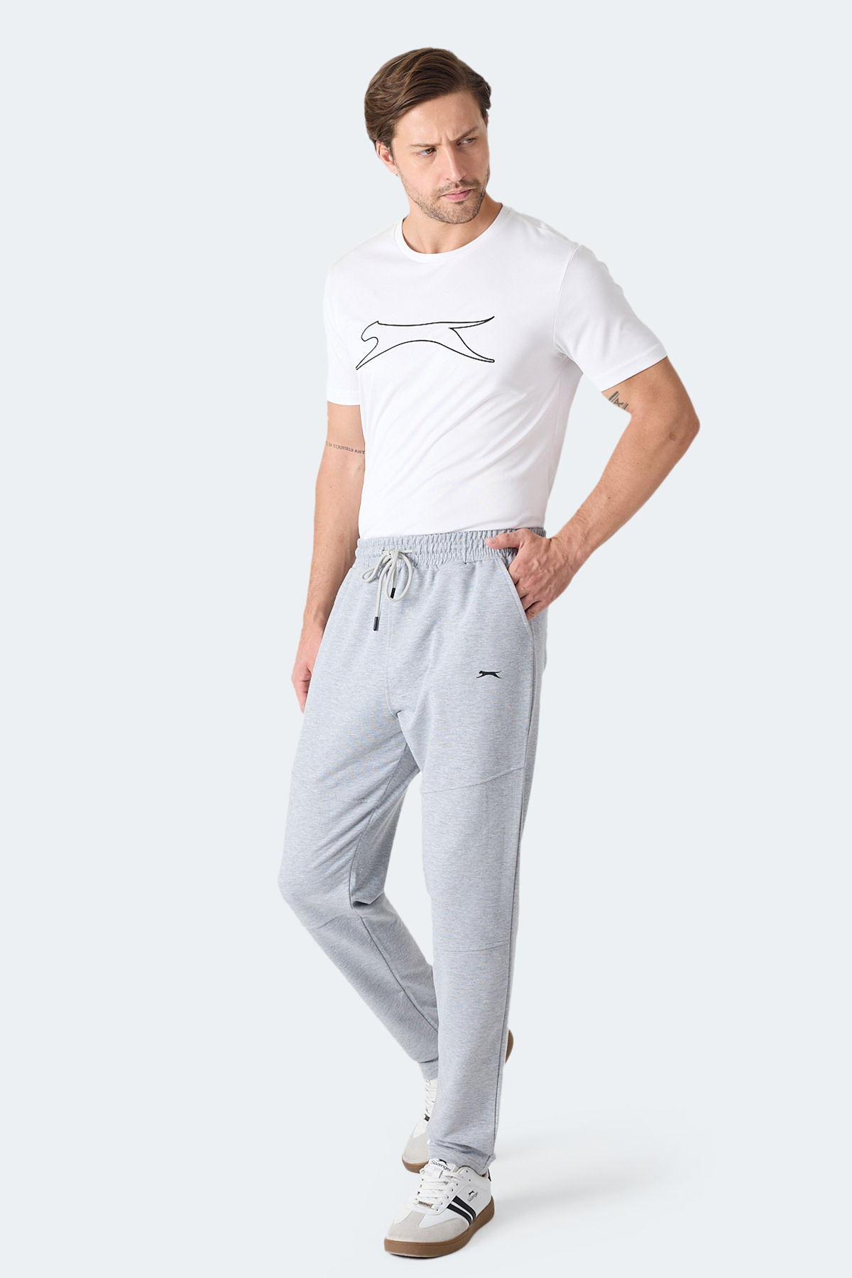 SLAZENGER INDEPENDENT I Erkek Gri Eşofman Altı görsel 2