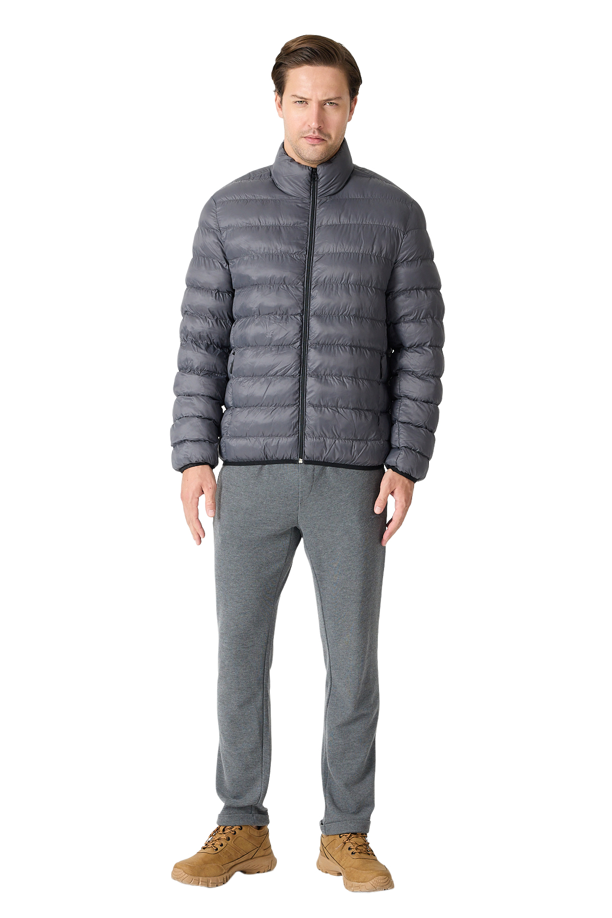 SLAZENGER BRAUM Erkek Şişme Koyu Gri Mont & Kaban görsel 8
