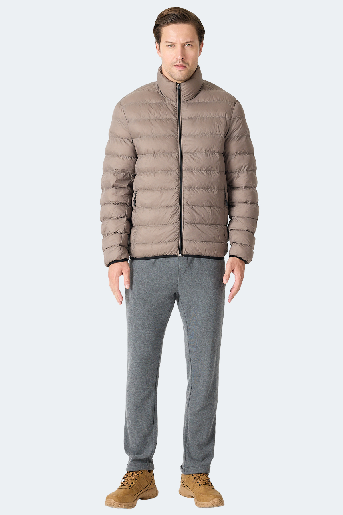 SLAZENGER BRAUM Erkek Şişme Kahve Mont & Kaban görsel 8