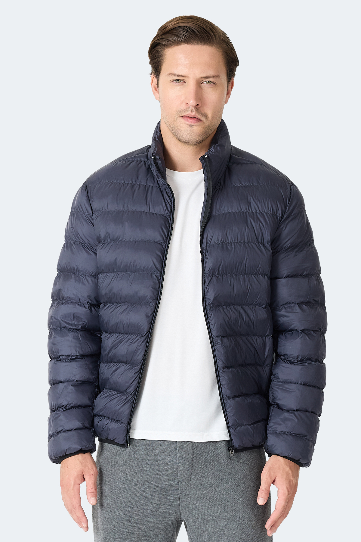 SLAZENGER BRAUM Erkek Şişme Lacivert Mont & Kaban görsel 7