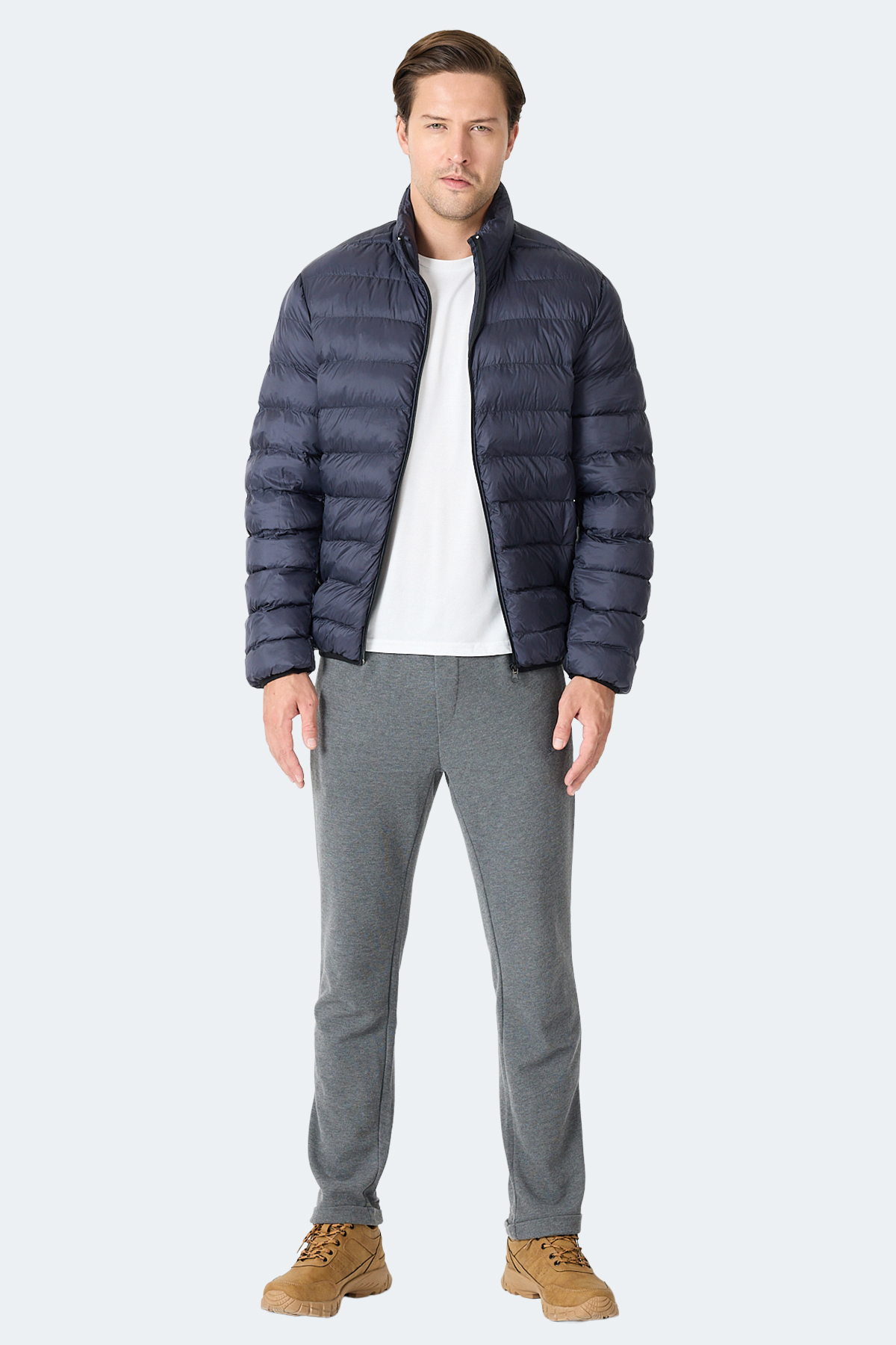 SLAZENGER BRAUM Erkek Şişme Lacivert Mont & Kaban görsel 8