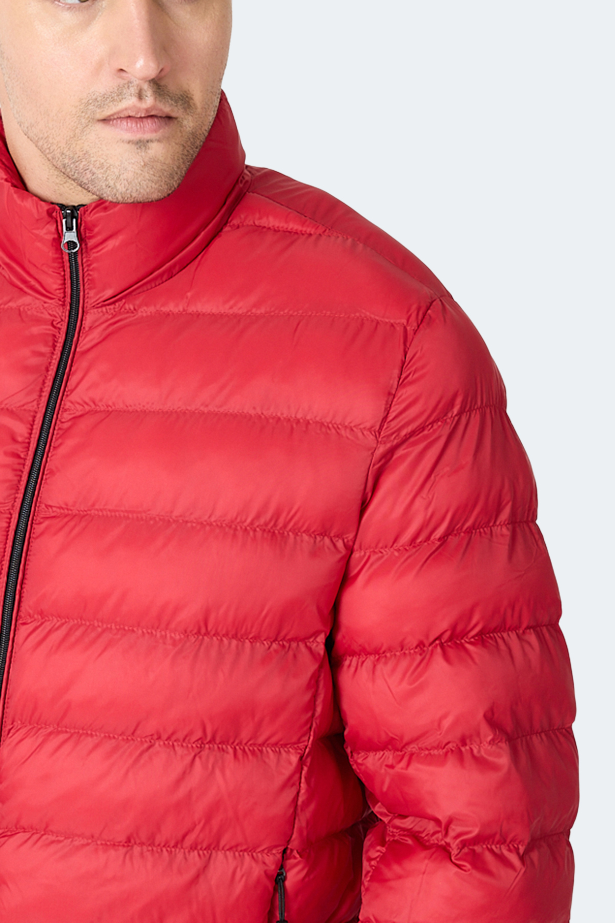 SLAZENGER BRAUM Erkek Şişme Kırmızı Mont & Kaban görsel 2