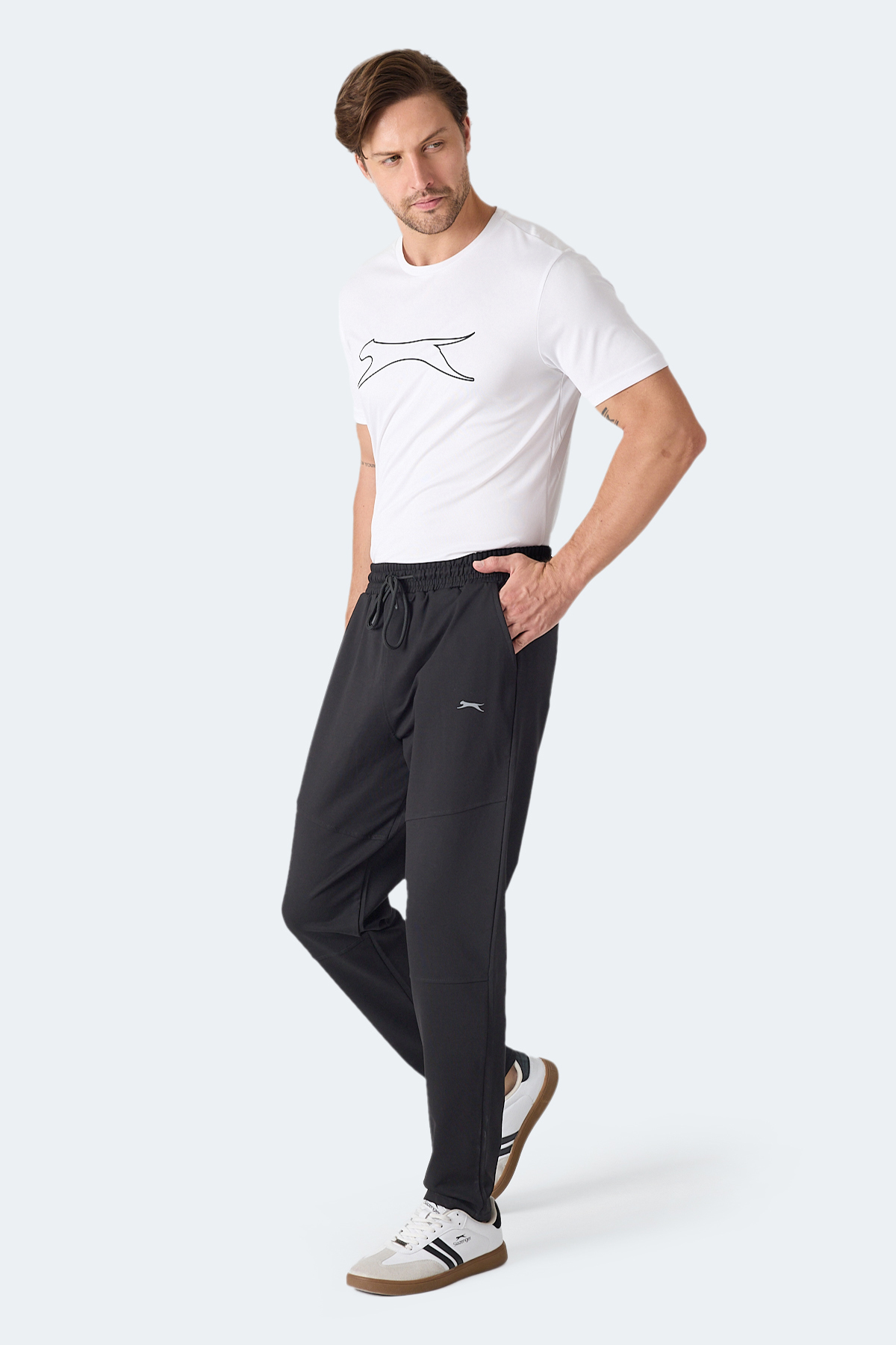 SLAZENGER INDEPENDENT I Erkek Siyah Eşofman Altı görsel 2