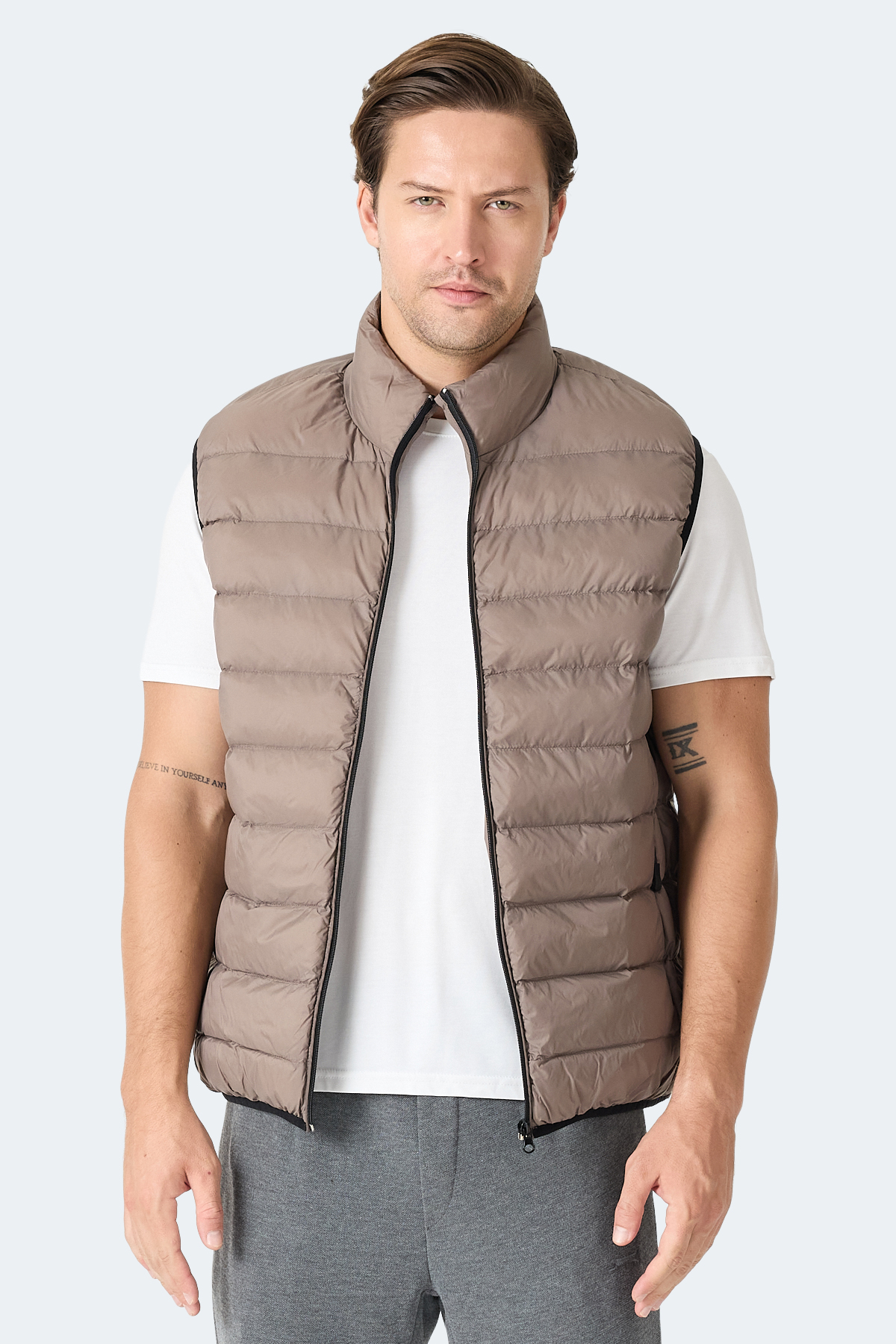 SLAZENGER BARROS Erkek Kahve Yelek görsel 6