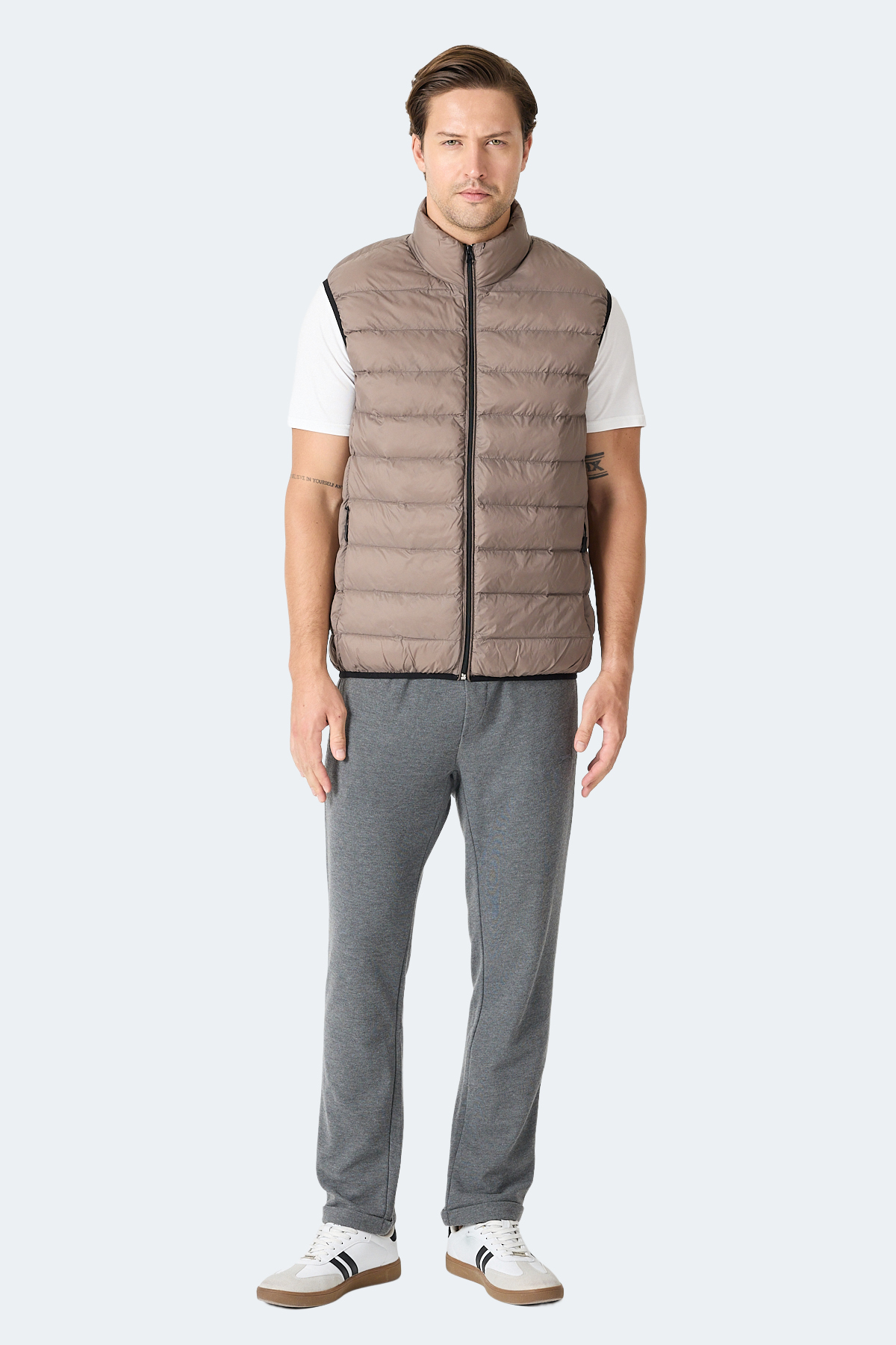 SLAZENGER BARROS Erkek Kahve Yelek görsel 7