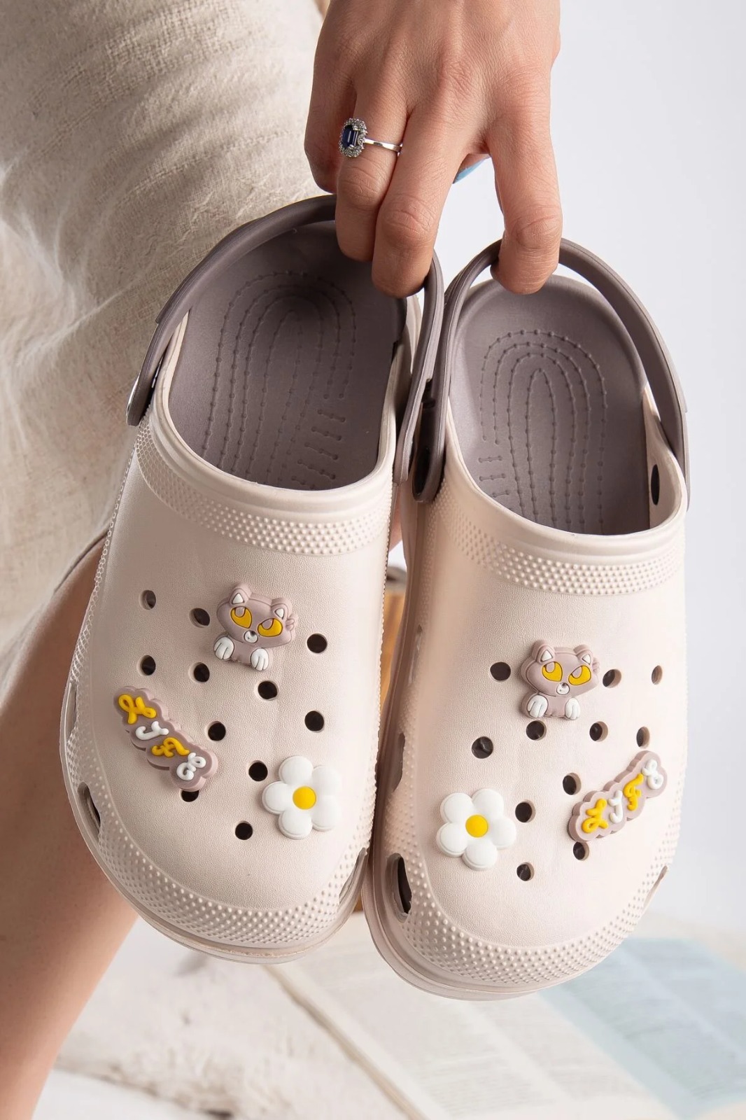 Slipcat Unisex Deniz Sabo Doktor Hemşire Hastane Confort Sandalet görsel 2