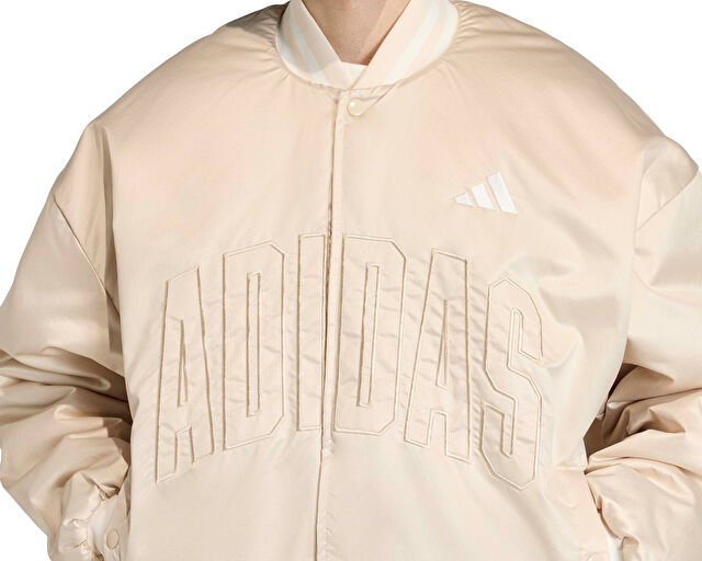 Adidas Stadium ins Jkt Erkek Günlük Ceket KE6211 Krem görsel 5