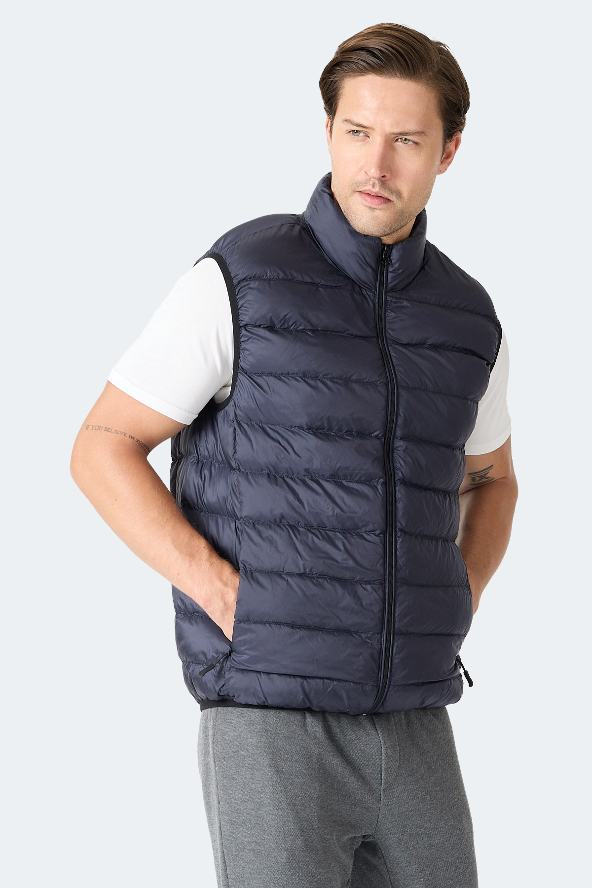 SLAZENGER BARROS Erkek Lacivert Yelek görsel 3