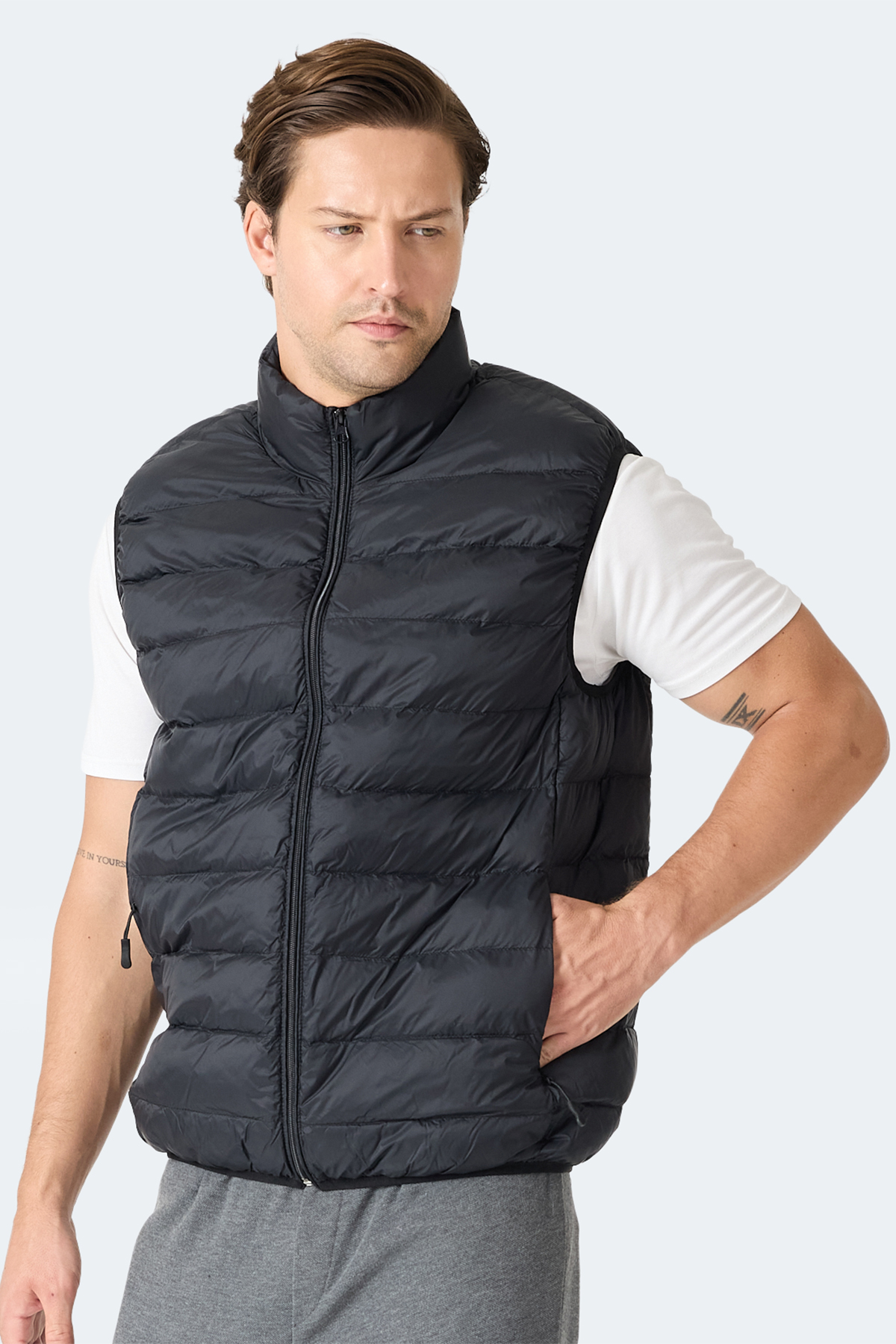 SLAZENGER BARROS Erkek Siyah Yelek