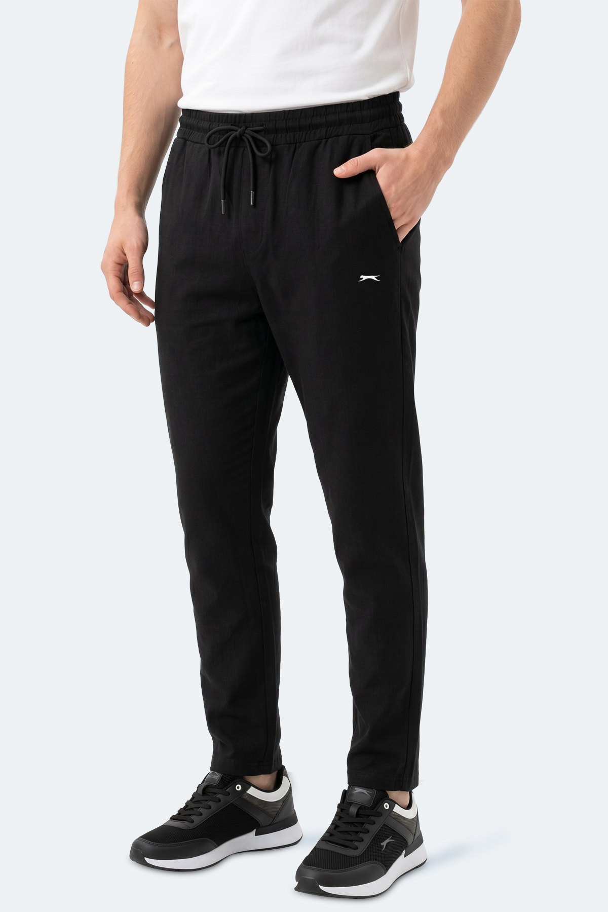 SLAZENGER KARMELA Erkek Cepli Siyah Eşofman Altı görsel 7