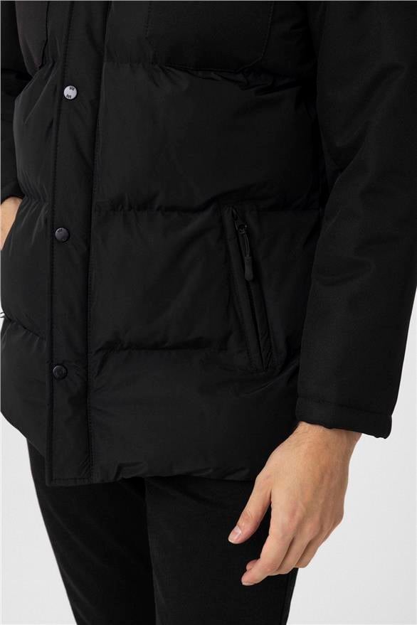 Süvari Siyah Slim Dolum Mont görsel 5