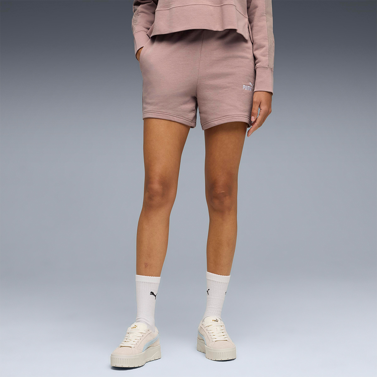 Puma Essentials No 1 Logo Kadın Pembe Şort