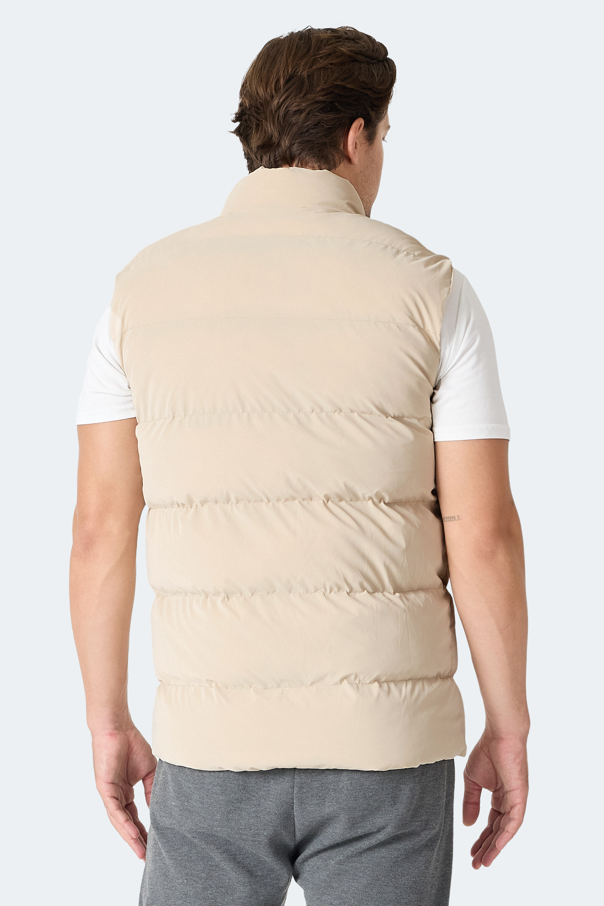 SLAZENGER HALOX Erkek Bej Yelek görsel 4