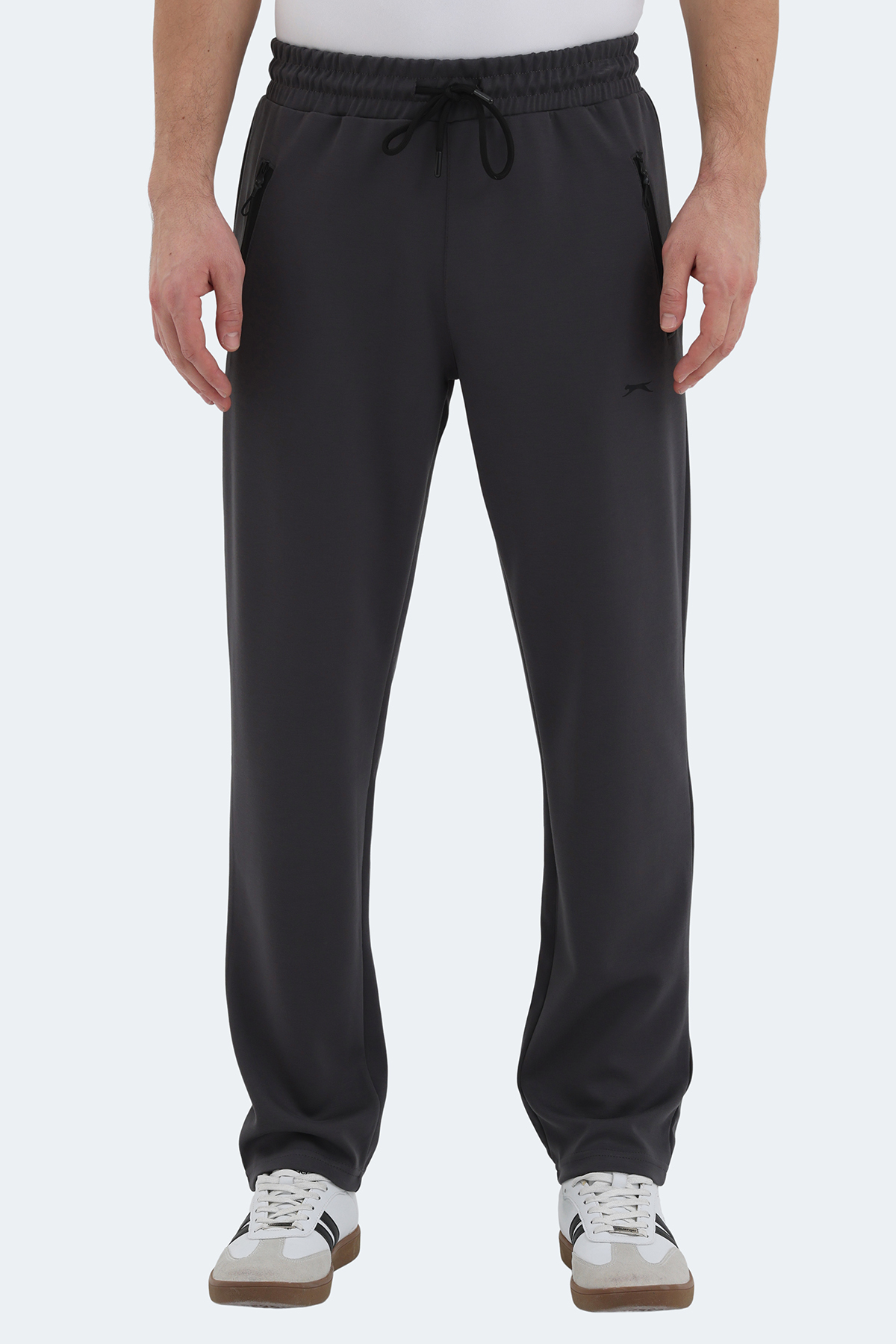 SLAZENGER KINGSTOR I Erkek Fermuar Cepli Antrasit Eşofman Altı görsel 6