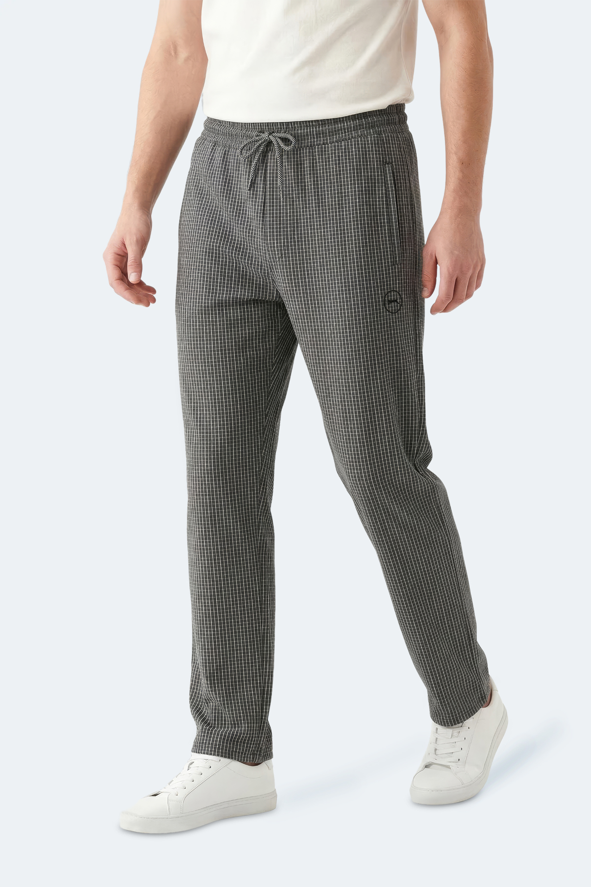 SLAZENGER NIKITA 2 Lİ SET Erkek Siyah - Bej Eşofman Altı görsel 2