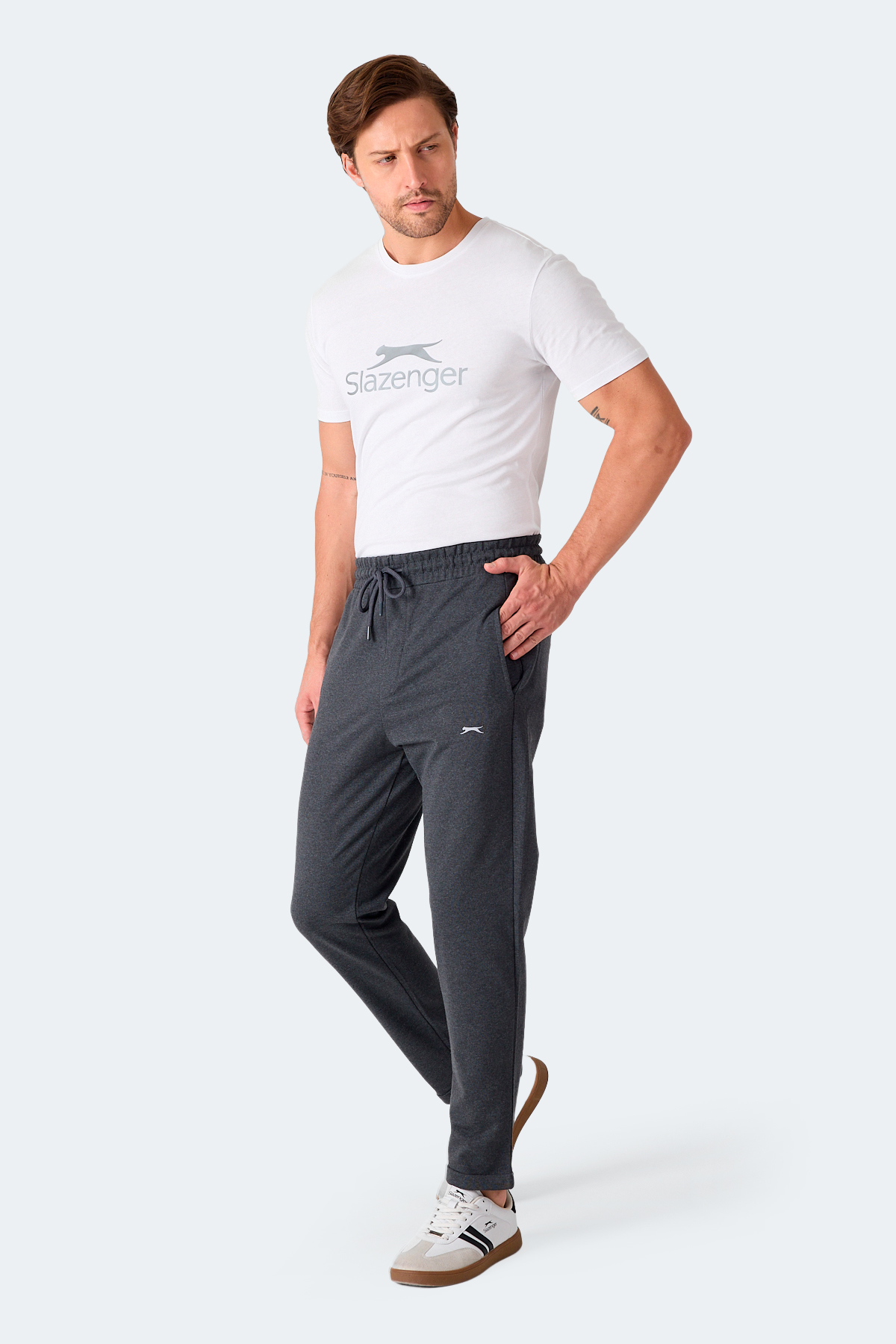 SLAZENGER MADOC Erkek Antrasit Eşofman Altı görsel 2