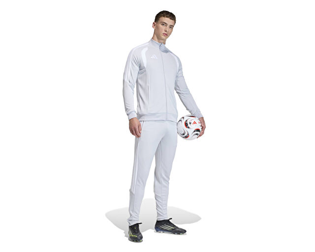 Adidas Tiro26L Tr Jkt Erkek Futbol Kamp Ceketi JY7204 Gri görsel 7