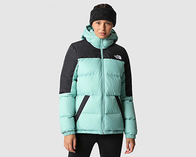 The North Face W Diablo Down Hoodie Kadın Outdoor Montu NF0A55H48641 Yeşil görsel 3