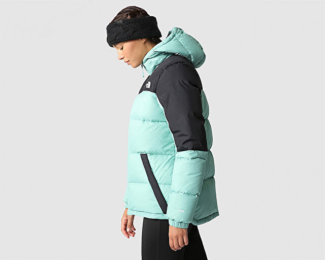The North Face W Diablo Down Hoodie Kadın Outdoor Montu NF0A55H48641 Yeşil görsel 5
