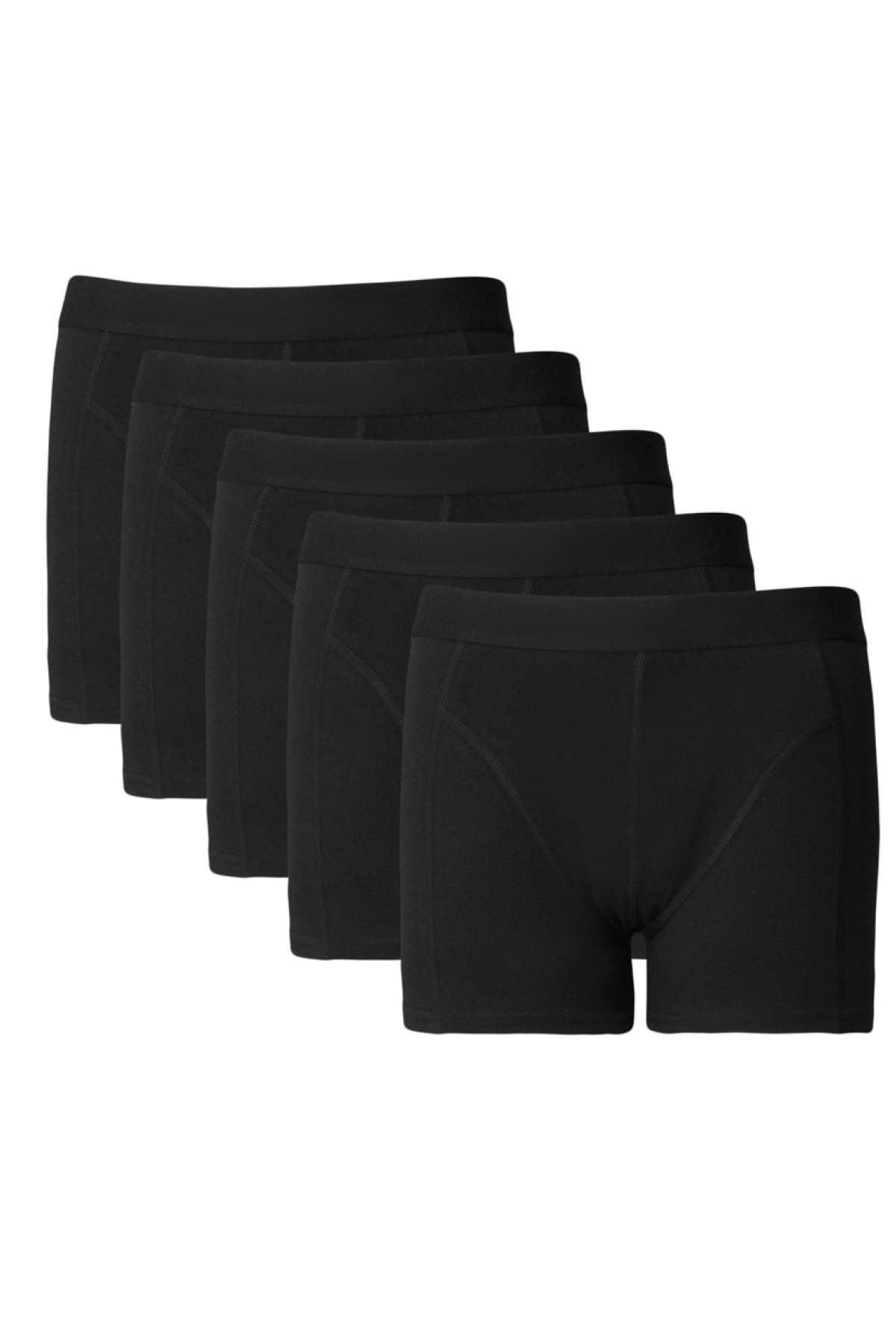 AC&Co / Altınyıldız Classics Erkek Siyah Premium Pamuklu 5'li Paket Esnek Boxer