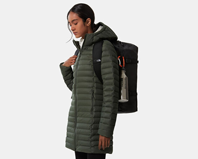 The North Face W Stretch Down Parka Kadın Outdoor Montu NF0A4P6JNYC1 Koyu Yeşil görsel 2