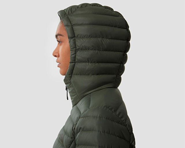 The North Face W Stretch Down Parka Kadın Outdoor Montu NF0A4P6JNYC1 Koyu Yeşil görsel 3