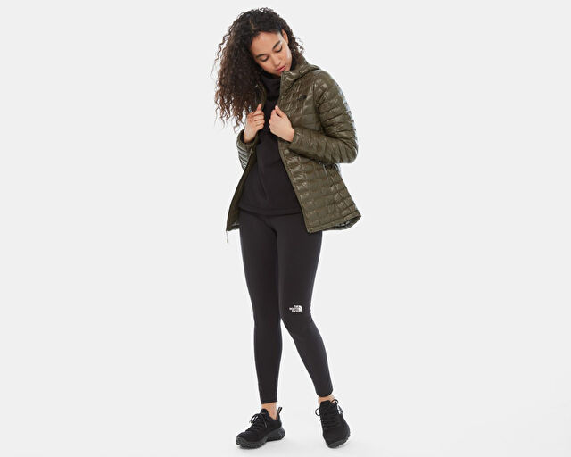 The North Face North Face Yeşil Kadın Montu Nf0A3Ygn21L1 W Eco Tball Hdie görsel 4