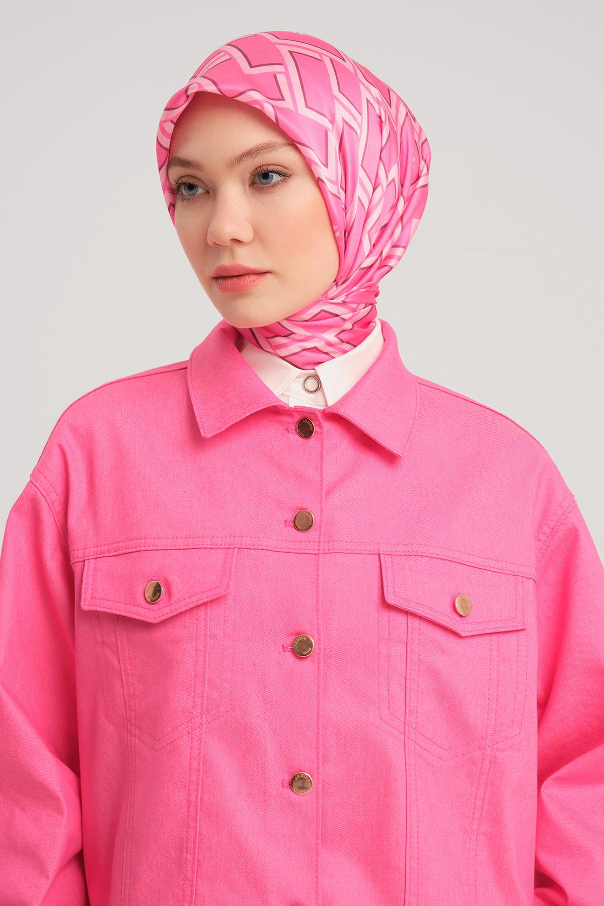 ARMİNE Kısa Denim Ceket 24Y5405 Orkide görsel 5