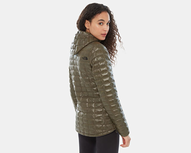 The North Face North Face Yeşil Kadın Montu Nf0A3Ygn21L1 W Eco Tball Hdie görsel 5