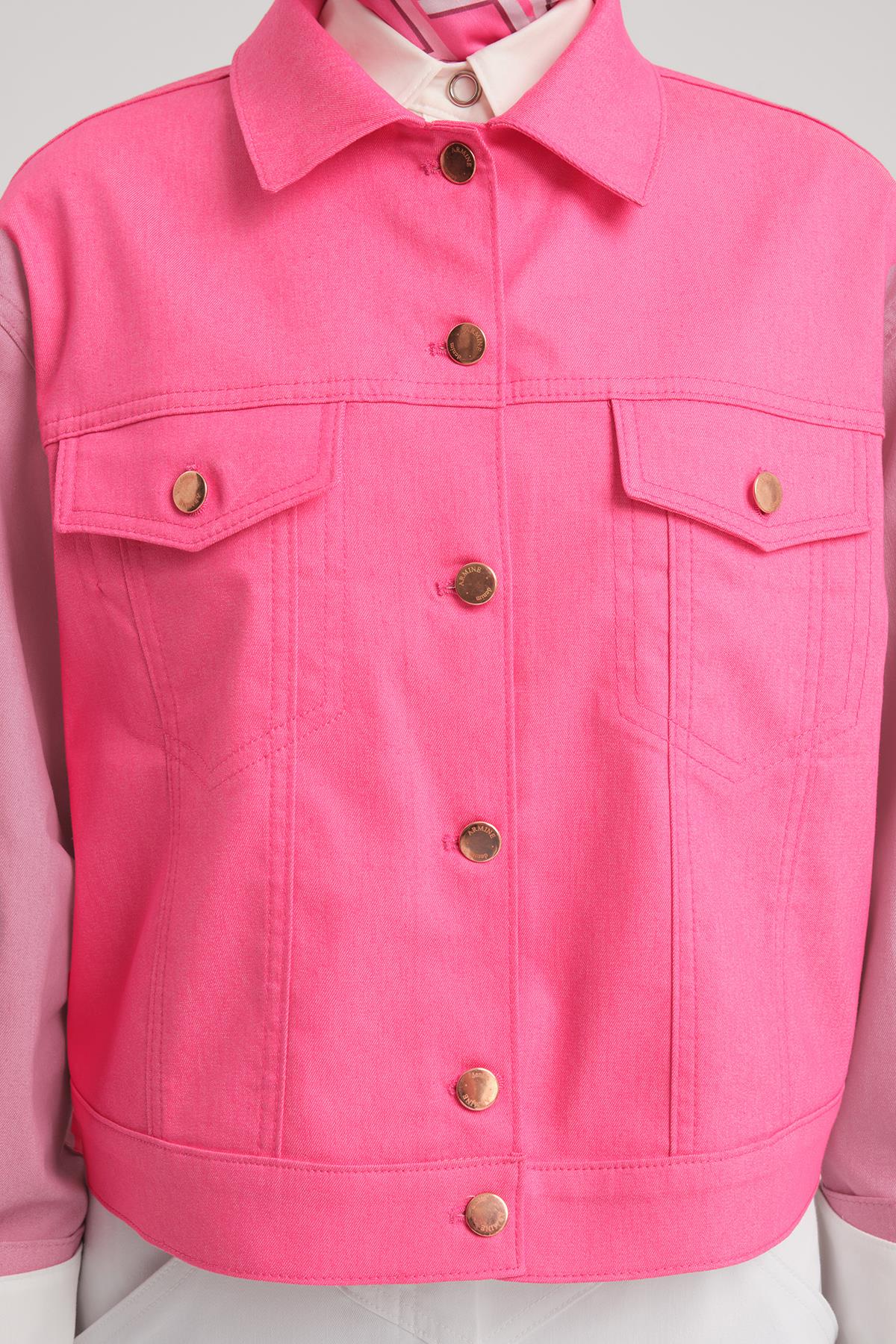 ARMİNE Kısa Denim Ceket 24Y5405 Orkide görsel 6