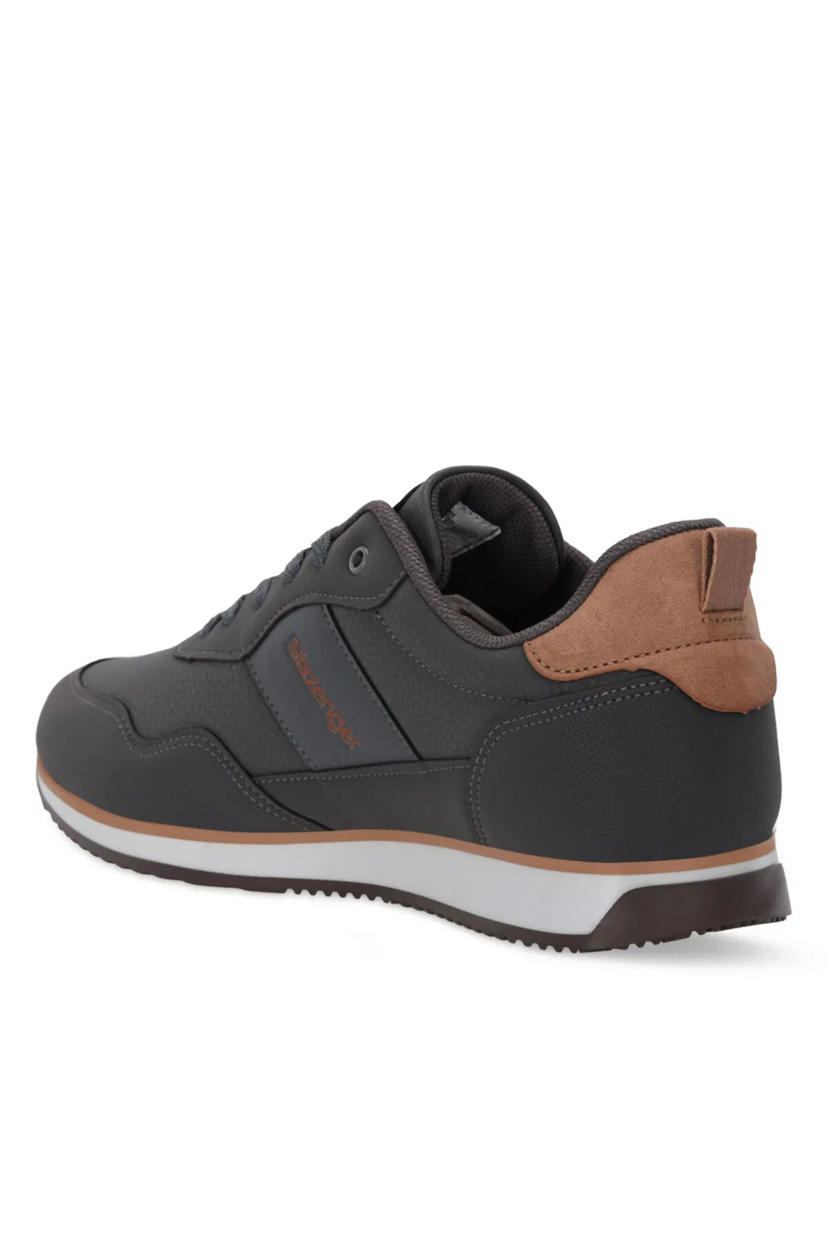 SLAZENGER ONSET I Erkek Koyu Gri Sneaker görsel 3