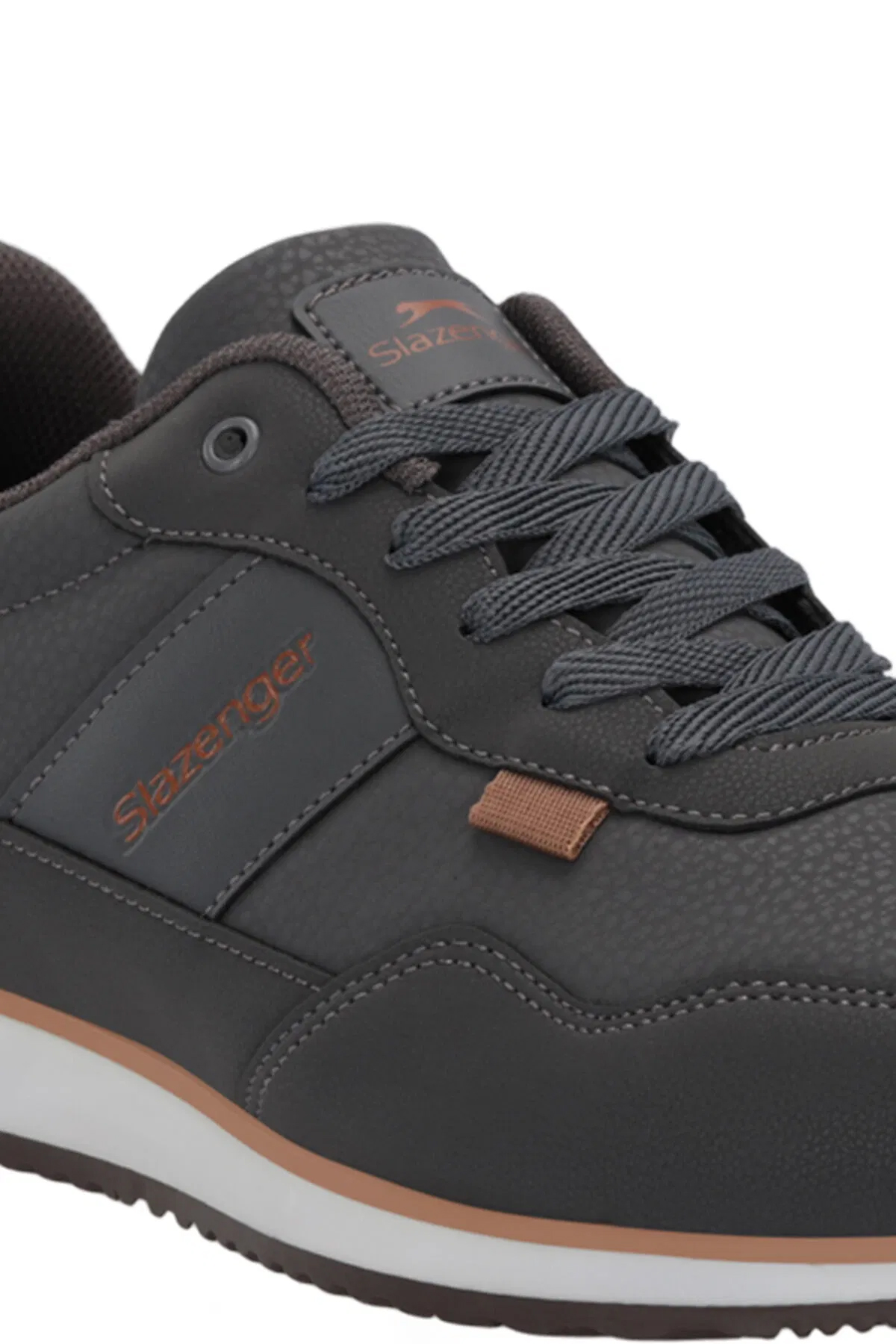 SLAZENGER ONSET I Erkek Koyu Gri Sneaker görsel 4