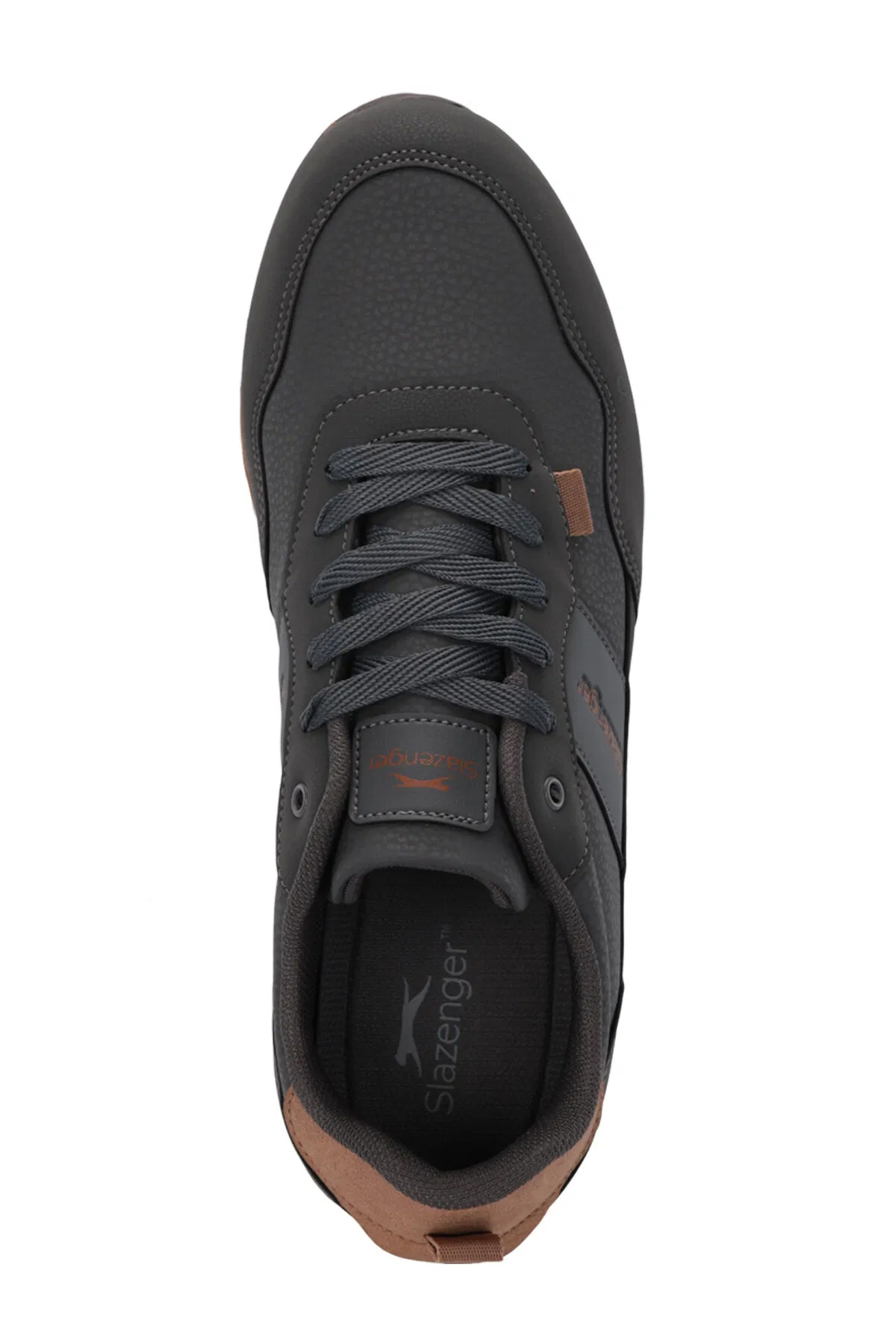 SLAZENGER ONSET I Erkek Koyu Gri Sneaker görsel 5