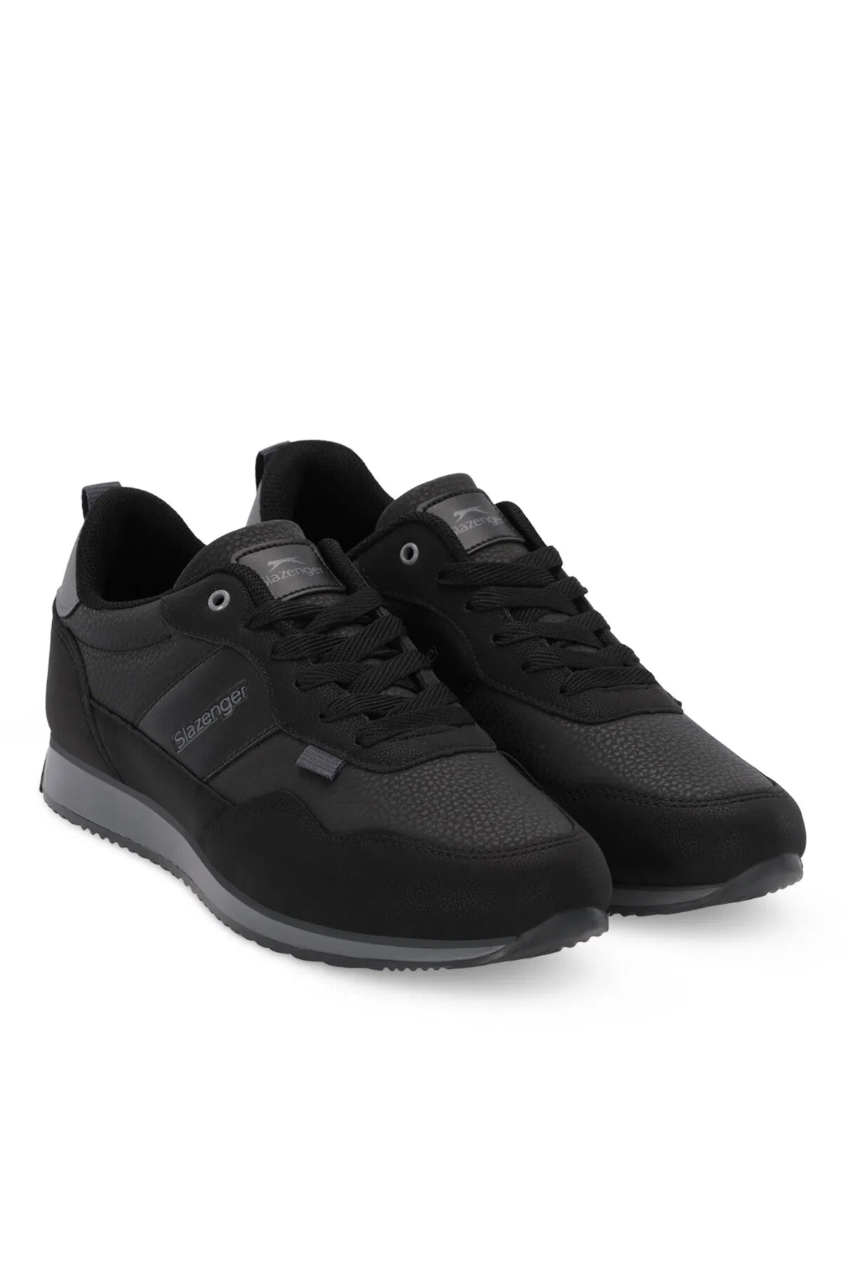 SLAZENGER ONSET I Erkek Siyah / Koyu Gri Sneaker görsel 2