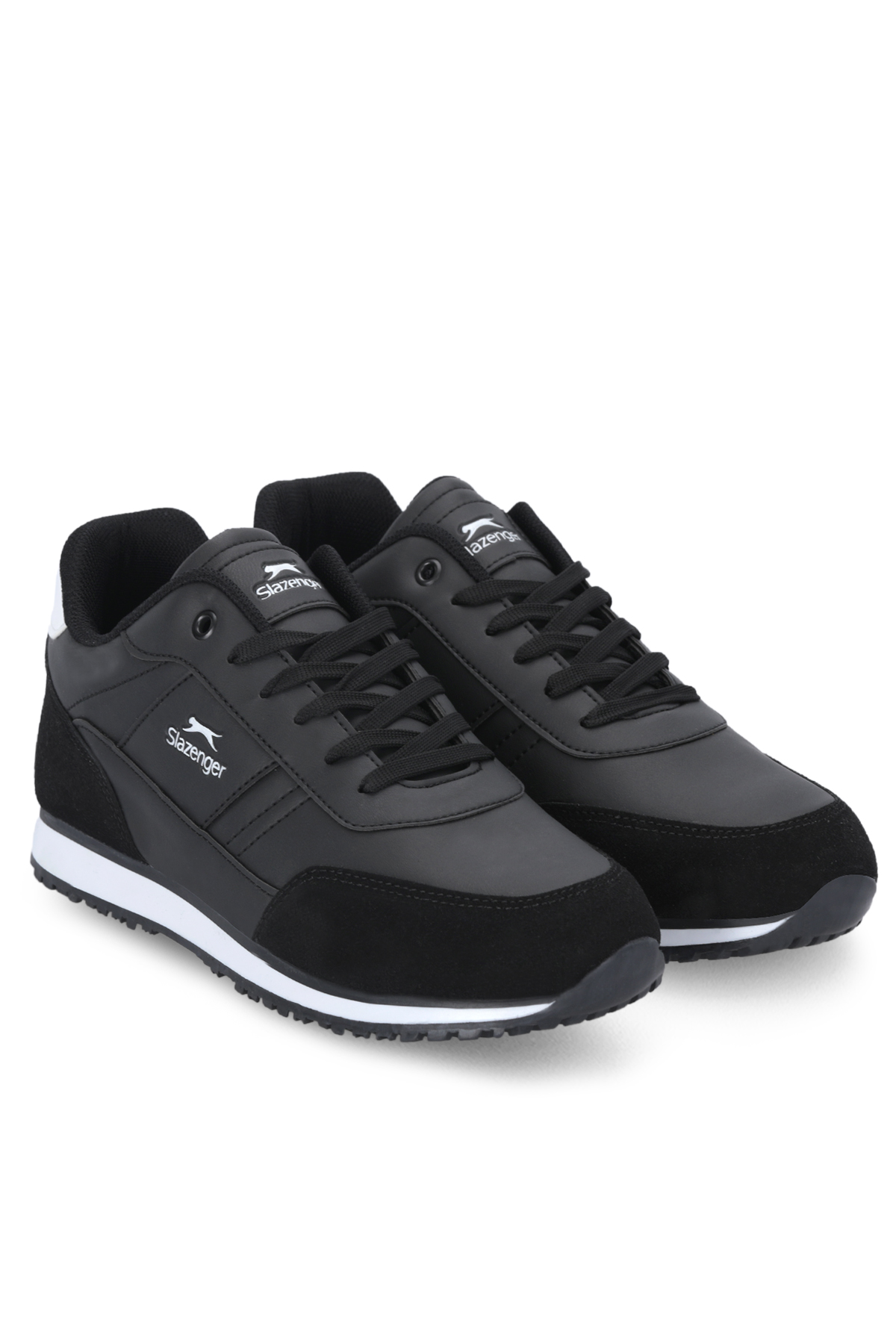 SLAZENGER ISPIRE I Erkek Büyük Beden Siyah / Beyaz Günlük Spor Ayakkabısı görsel 2