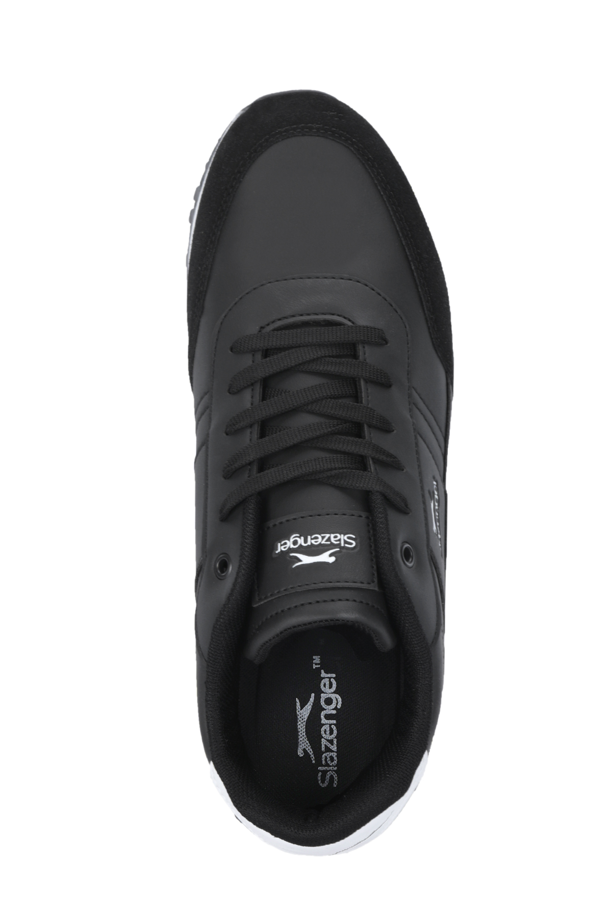SLAZENGER ISPIRE I Erkek Büyük Beden Siyah / Beyaz Günlük Spor Ayakkabısı görsel 5