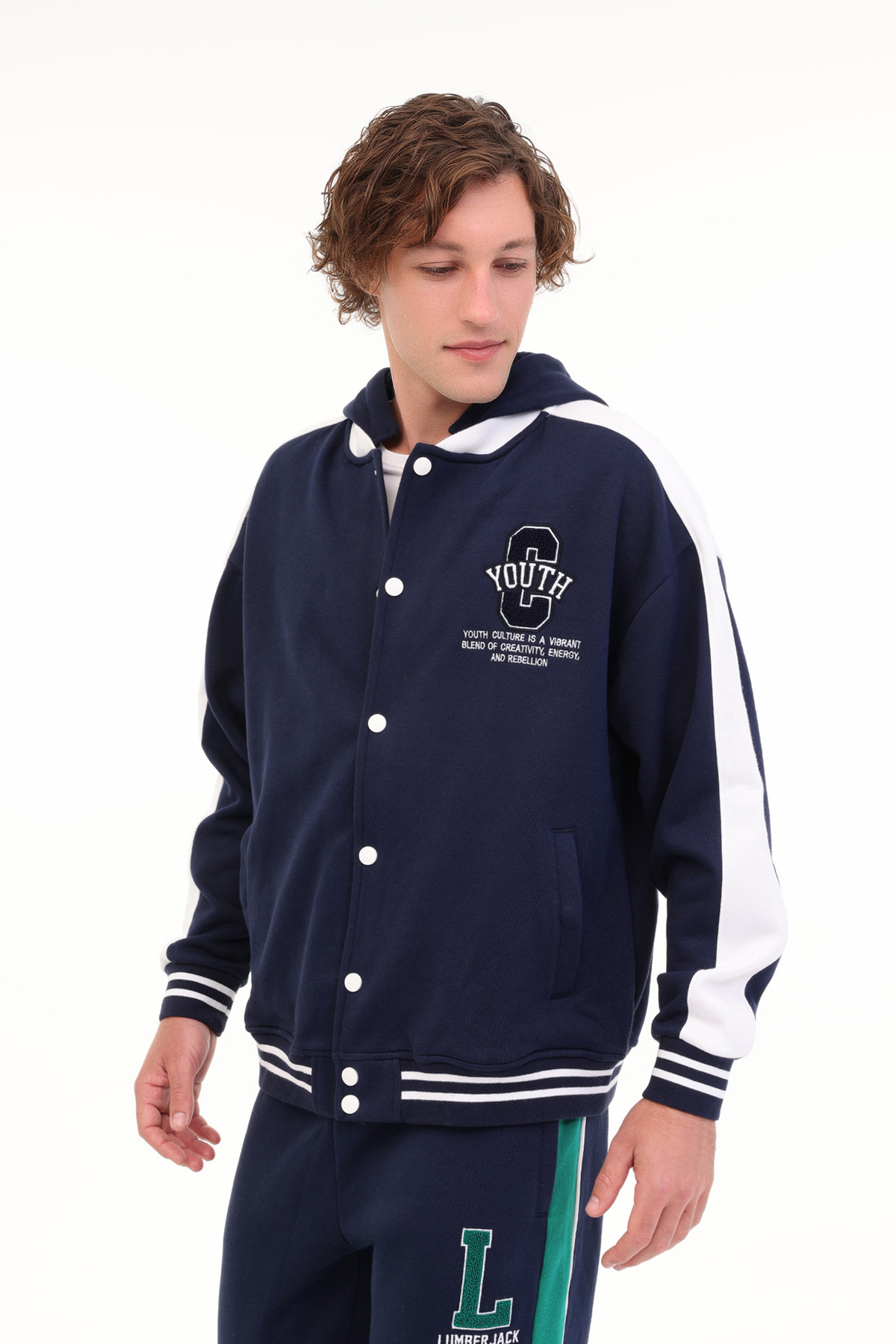 Lumberjack ML EIR 18BLO-21 5PR Lacivert Erkek Kolej Ceket