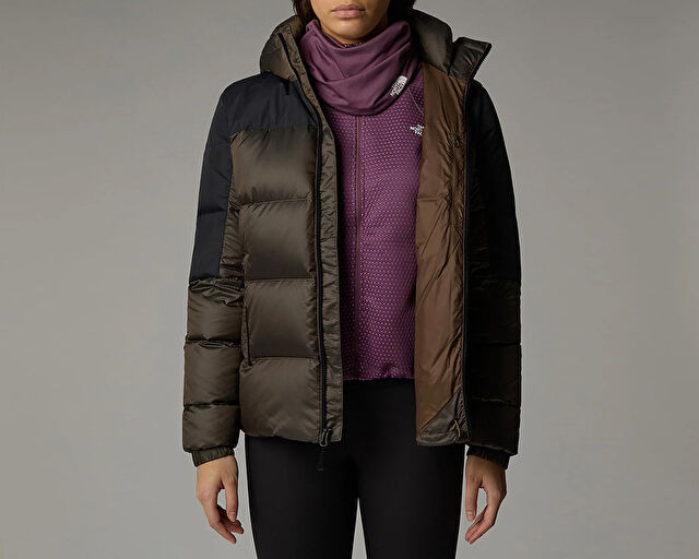 The North Face W Diablo Down 2.0 Kadın Outdoor Montu (700 Dolgu Kaz Tüyü) NF0A898Z0BI1 Kahverengi görsel 2
