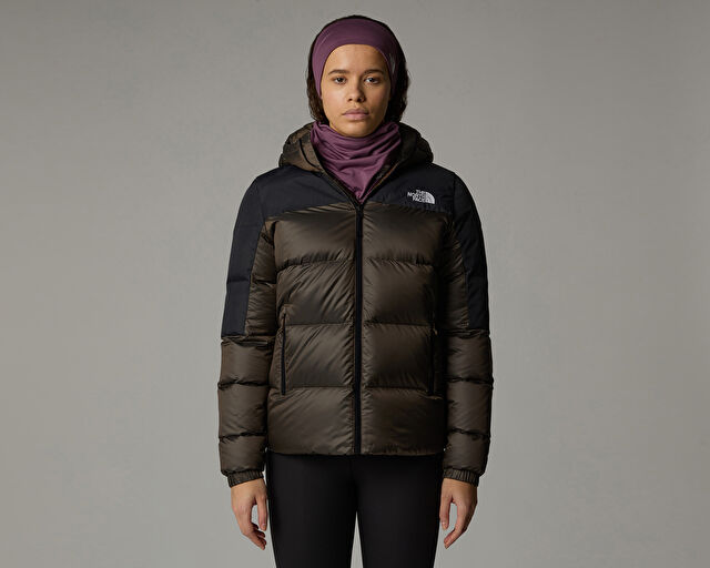 The North Face W Diablo Down 2.0 Kadın Outdoor Montu (700 Dolgu Kaz Tüyü) NF0A898Z0BI1 Kahverengi görsel 5